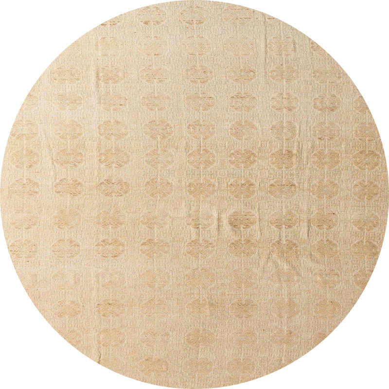 Abstract Indoor Rug, Round 5'