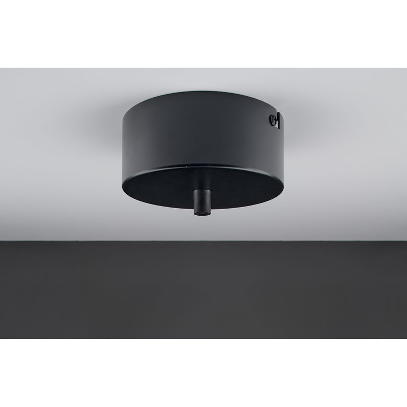 Mini Chrome LED Pendant with White Artisan Glass Shade