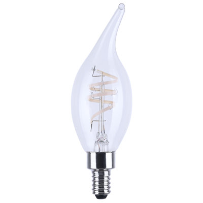 4 Watt CA11 LED Deena Flex Gray Coil Filament E12 3000K 120 Volt