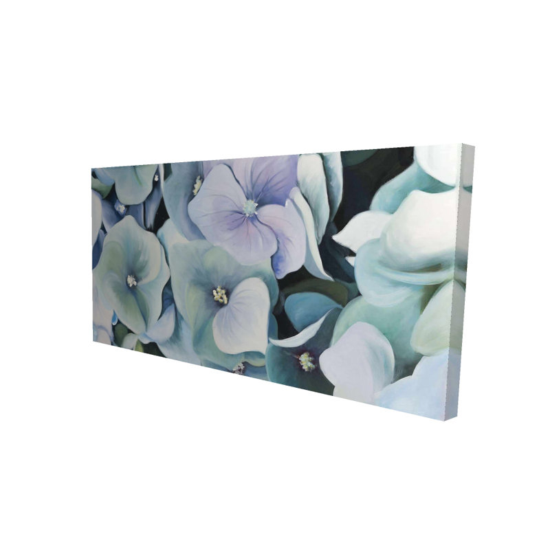Hydrangea Plant - Neo Mint Floral Canvas for Home Decor
