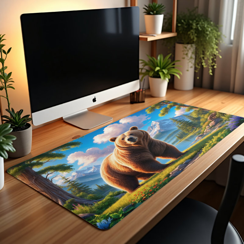 Polyester Desk Pad, 14.4x12.1