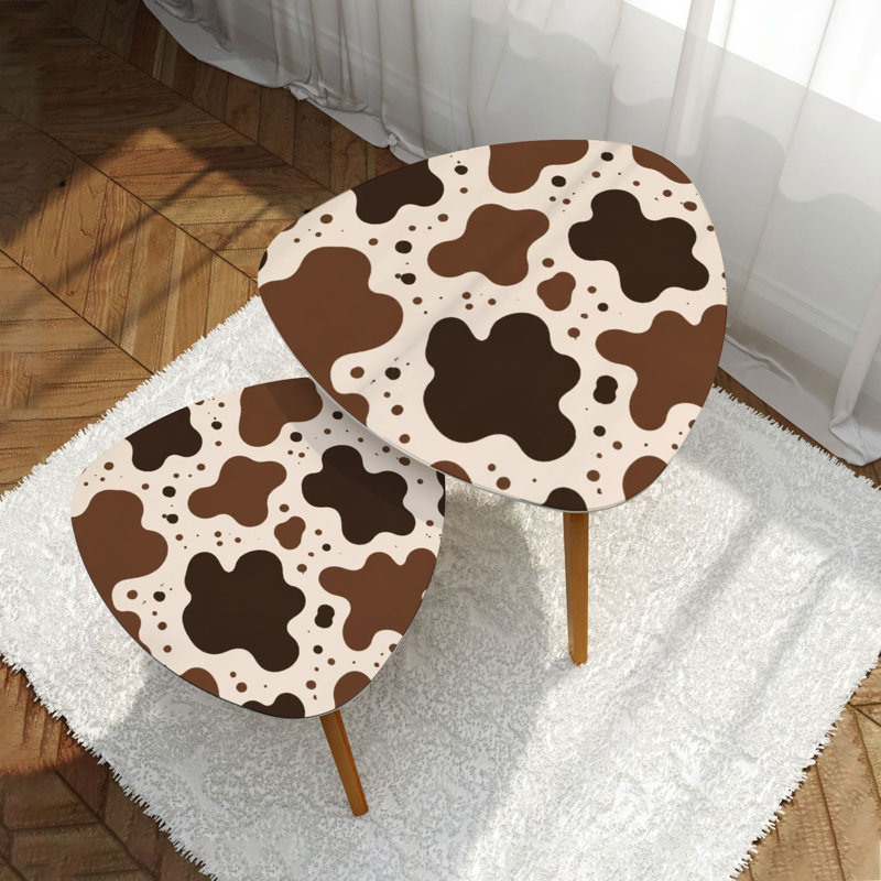 Ensemble de 2 tables basses gigognes Triangle