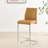 Loren Luxury Faux Leather Breakfast Bar Chairs - Upholstered Modern Design Chrome Legs-1449612180