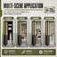 Porte pliante double en rotin noir 60 po x 80 po avec ensemble de quincaillerie d'installation-131124814-131124815