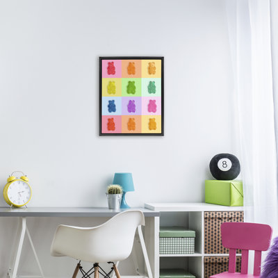 Candy Bears Rainbow Floating Frame, Design By Lish Creative