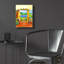  «Getaway Cabin» par Geraldine Aikman, art mural en verre acrylique, 12 po x 16 po