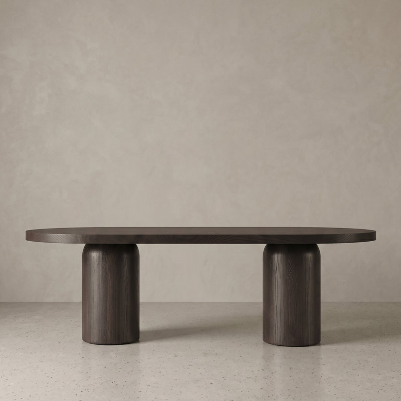 Beavercreek Oval Dining Table, Dark Brown, 30"H x 95.75"L x 43.5"W