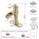 Single-Hole Single-handle Bathroom Faucet with Drain Assembly