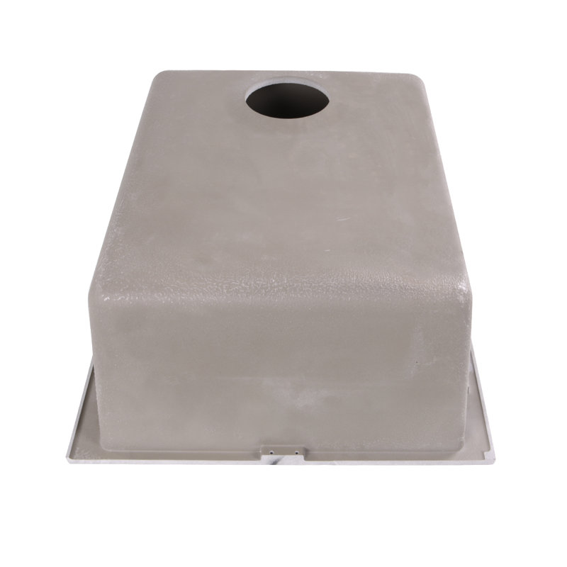 Plymouth 17'' L Single Basin Kitchen Sink, Truffle