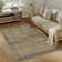 Tapis floral rétro brun