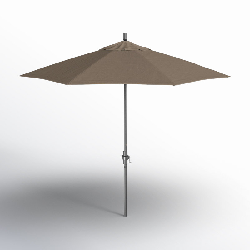 Parasol de marché 108 po Lowri Bronte, Sunbrella® à tissage uni palette colombe
