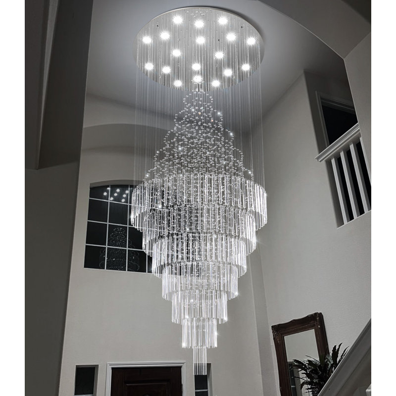 Grand lustre en cristal Glam, Argent