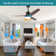 Bertrande 52 inches LED Ceiling Fan with 3 Wood Blades and Remote Control