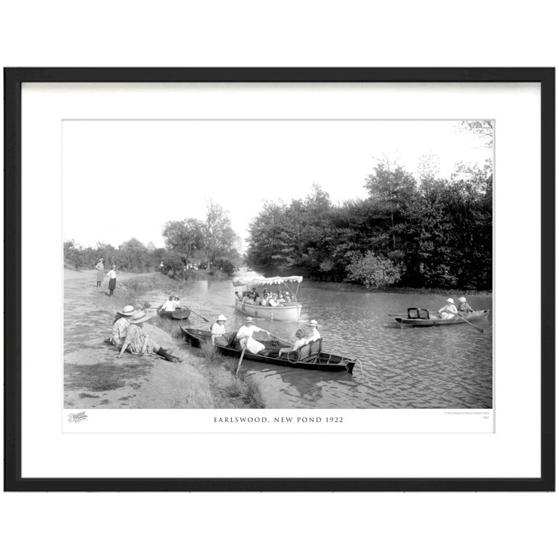 Earlswood, New Pond 1922 by Francis Frith - Single Picture Frame Print, 60cm H x 80cm W x 2.3cm D
