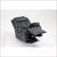 Fauteuil inclinable électrique inclinable avec massage et amp; Chauffage, métal bleu marine moderne & amp; Bois | Port USB, assemblage facile