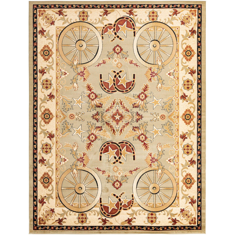 Athallia Oriental Indoor Rug, Rectangle 9' x 12'