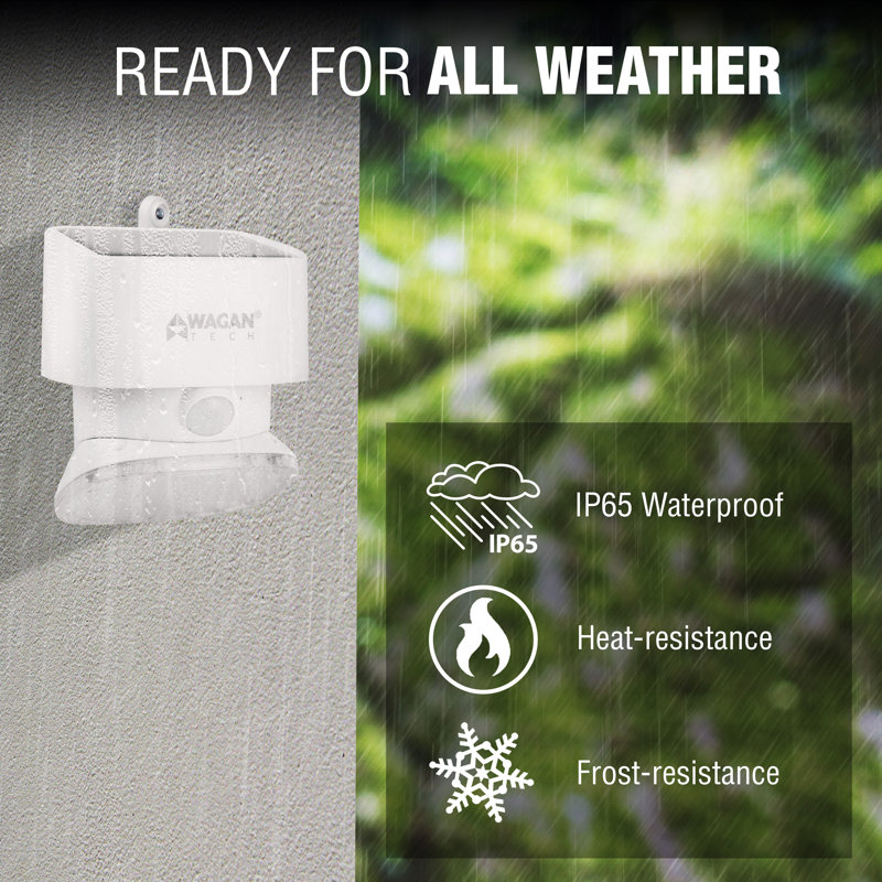 15-Watt LED Solar Dusk to Dawn Battery Operated Security Wall Pack with Motion Sensor