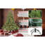 Arbre de Noël 7,5 pi pleine forme avec 850 lumières UL - branches mixtes PE / PVC, 2441 pointes, base large pour les espaces spacieux, structure à charnières, support en métal stable-1447460436