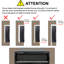 Foyer électrique 36 pouces, 5000 / H, 11 réglages de température, 16 flammes et options avec télécommande, chauffage 1400W, 5 niveaux de luminosité