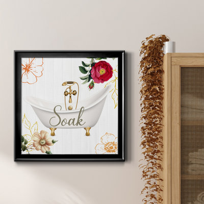 Soak - Peinture sur toile encadrée