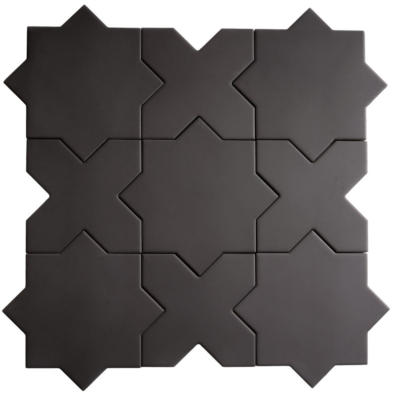 7 x 7 po Seville Carreau de mur et de plancher en porcelaine matte matte (paquet de 5,31 pieds carrés) - paquet de 34