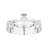Hickmon 6-Light Semi-Flush with Hammered Water Glass Shade-417447608