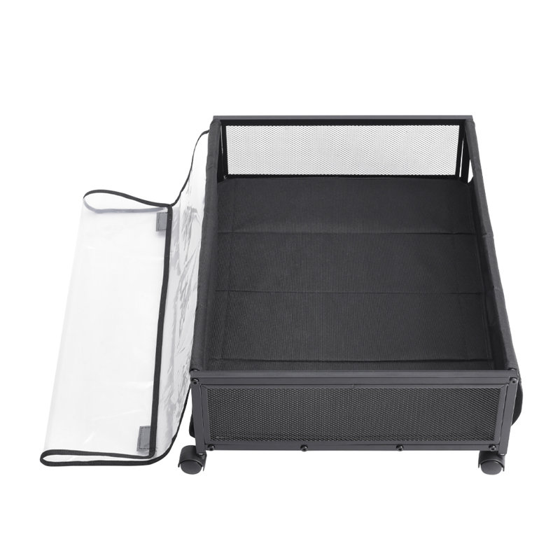 17 Stories Iron Underbed Storage