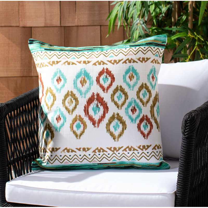 Abela Multicolor Ikat Indoor/Outdoor Throw Pillow
