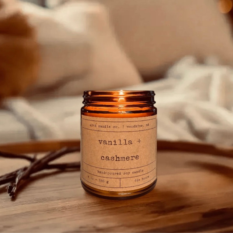 Vanilla + Cashmere Scented Soy Candle
