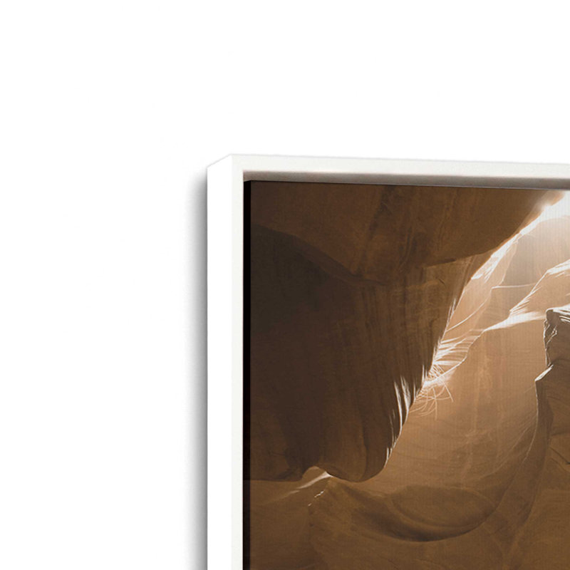 «Canyon Abstract II» par Lori Deiter, reproduction d'art, Toile avec cadre, L 18 po x H 12 po, Blanc