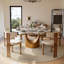 Modern Round Dining Table, Sintered Stone Tabletop With Lazy Susan, Carbon Steel Base Pre-Assembly-118556705-118556709