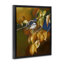 «Chickadee on Branch», art mural encadré gris flottant par Andrew Kiss