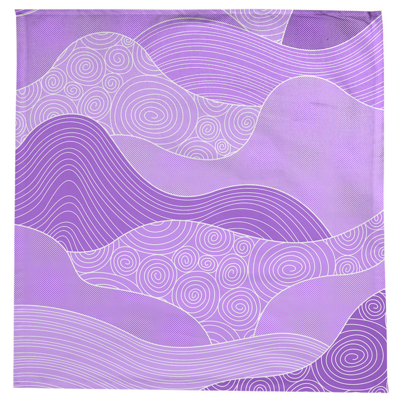 Nappe ondulations à la main Leffel, Violet