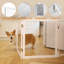 Barrière pour chien autoportante pliable transparente-438088265