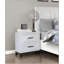 Table de chevet blanche avec 2 tiroirs de rangement-783282727