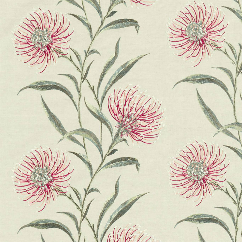 Catherinae Embroidery Fabric, Fuchsia/Pink