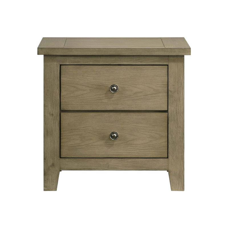 Fully Assembled 2-Drawer Nightstand for Timeless Bedroom Elegance