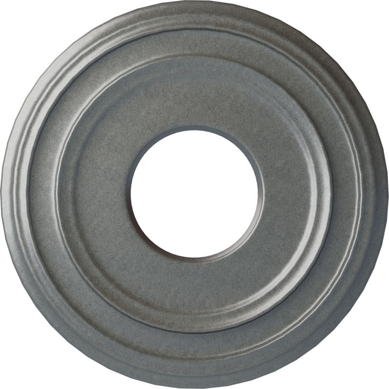 Médaillon de plafond H 12,375 po x l 12,375 po x P 1,125 po, Platine