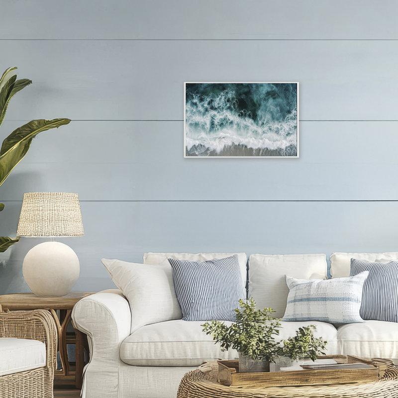 «Turbulent Hazy Waters», estampe numérique, design par Lazar Studio, H 16 po x l 24 po