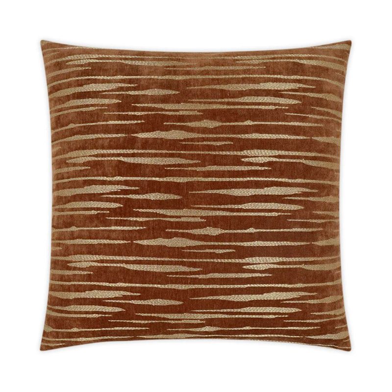 Davos Pillow Cover & Insert, Rust, Square 20"