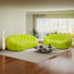 2-Piece Modern Upholstered Arc-Shaped 3D Knit Fabric Compression Living Room Set, No Assembly Required(5 Seat)