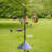Adjustable 94-Inch Bird Feeding Station - Multi-Hook Stand With Squirrel Baffle And Durable Design