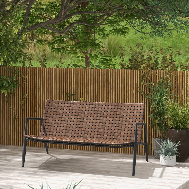 Hueramo Stainless Steel Outdoor Bench