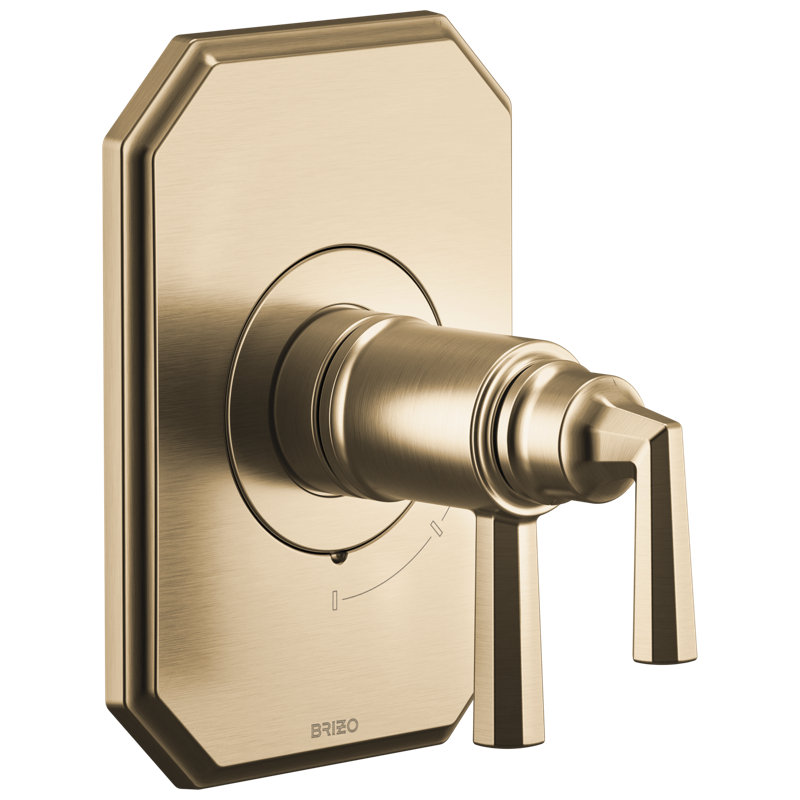 Beauclere Tempassure Thermostatic Valve Only Trim, Brilliance Luxe Gold