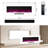 50 inches Recesses and Wall Mounted Electric Fireplace inserts