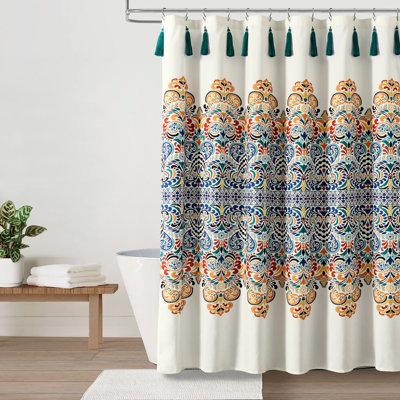 Boho Medallion Single Shower Curtain