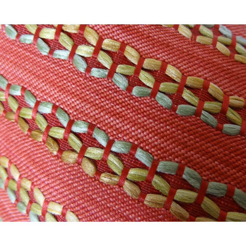 Tied Rows Striped Reversible Throw Pillow, 20" H x 20" W