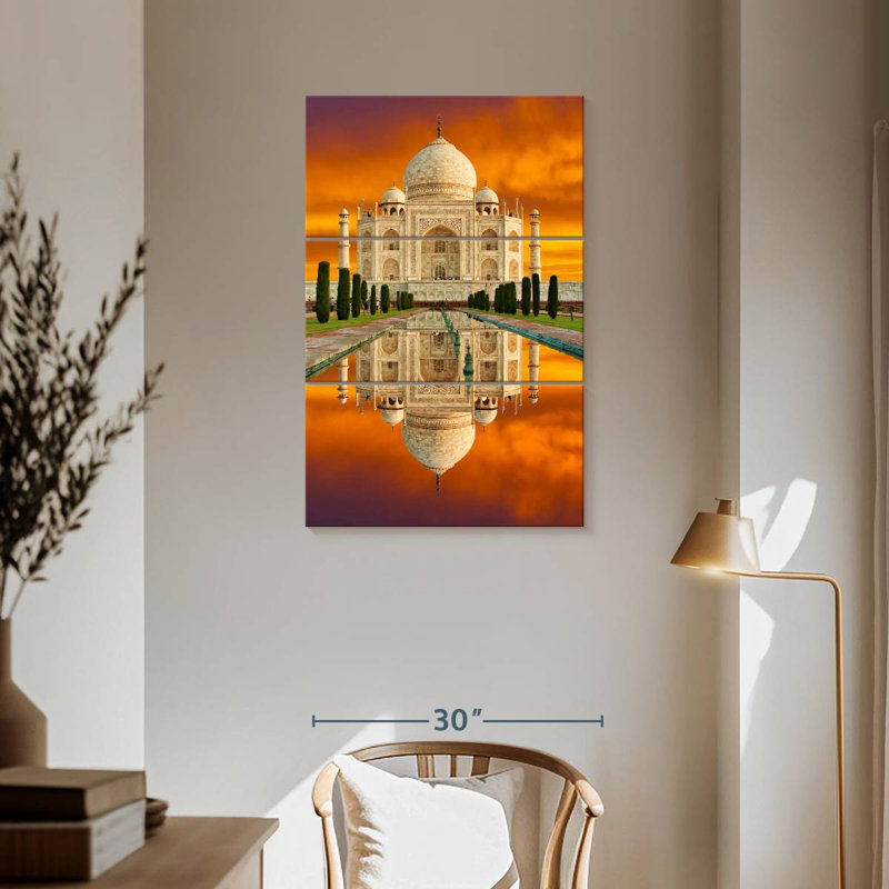 Masam Taj Mahal At Sundown, 57" H x 36" W