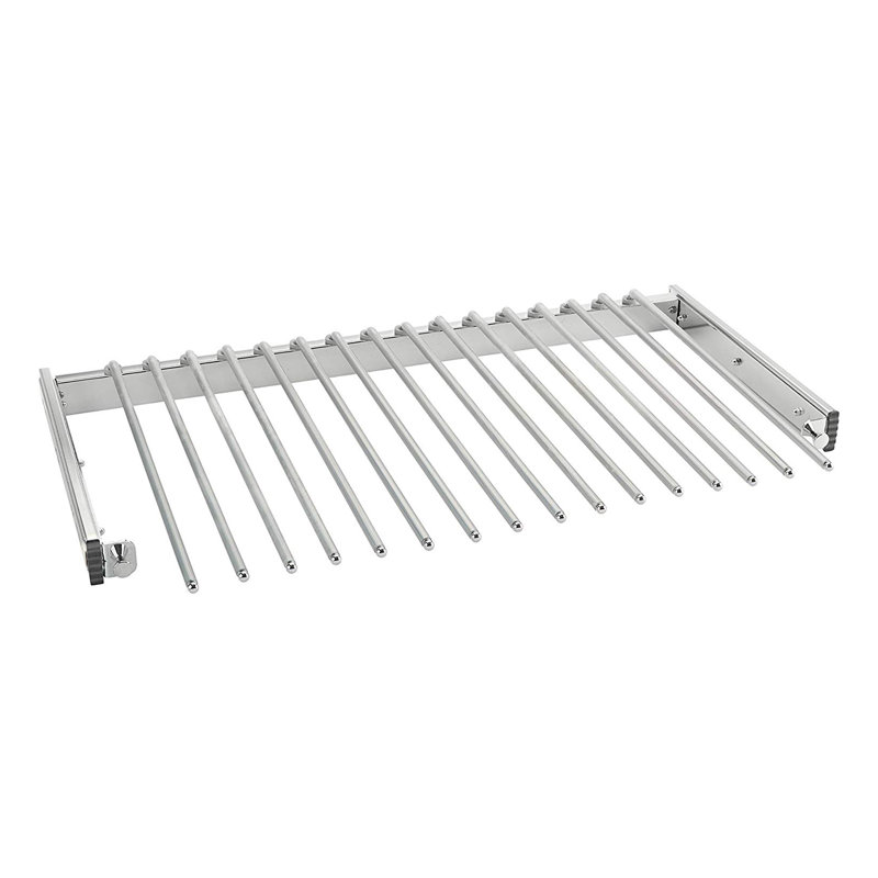 Chrome Portable Wire Closet Pullout Pants Rack