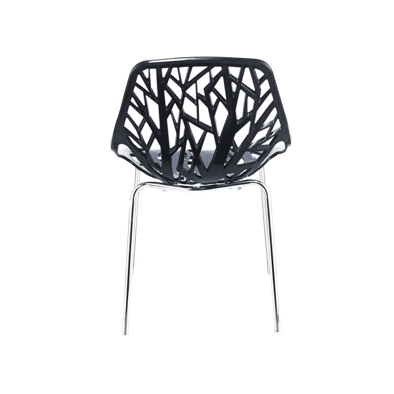 Chaise d'appoint empilable Sheppard, Noir